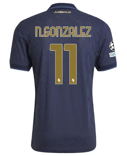 Juventus Trikots Shop – juventus drittes authentisches trikot 202425 – 11 – n.gonzalez – champions league pack Trikots und mehr entdecken