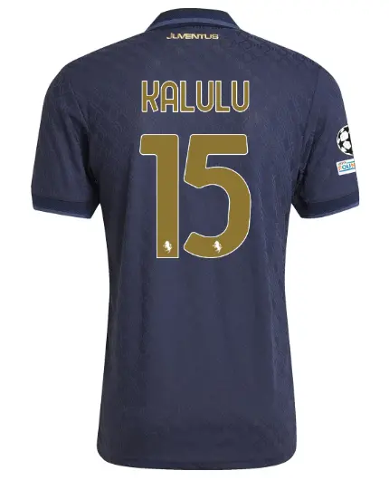 Juventus Trikots Shop – juventus drittes authentisches trikot 202425 – 15 – kalulu – champions league pack Trikots und mehr entdecken