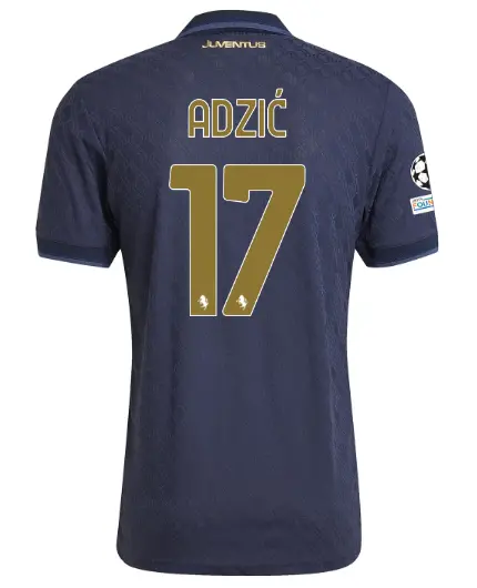Juventus Trikots Shop – juventus drittes authentisches trikot 202425 – 17 – adziĆ – champions league pack Trikots und mehr entdecken