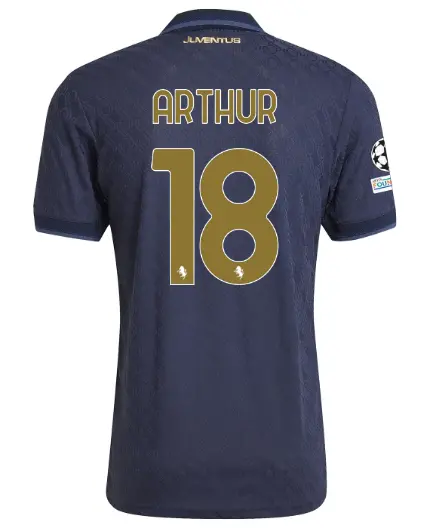 Juventus Trikots Shop – juventus drittes authentisches trikot 202425 – 18 – arthur – champions league pack Trikots und mehr entdecken