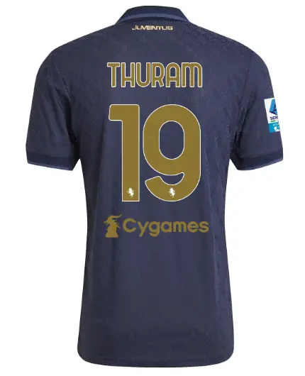 Juventus Trikots Shop – juventus drittes authentisches trikot 202425 – 19 – thuram – serie a pack Trikots und mehr entdecken