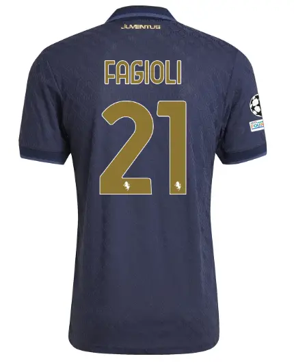 Juventus Trikots Shop – juventus drittes authentisches trikot 202425 – 21 – fagioli – champions league pack Trikots und mehr entdecken