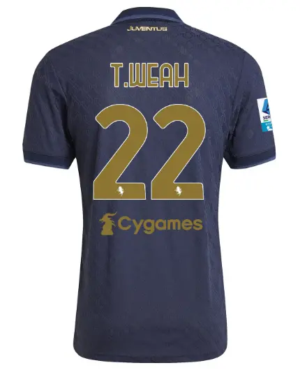 Juventus Trikots Shop – juventus drittes authentisches trikot 202425 – 22 – t.weah – serie a pack Trikots und mehr entdecken