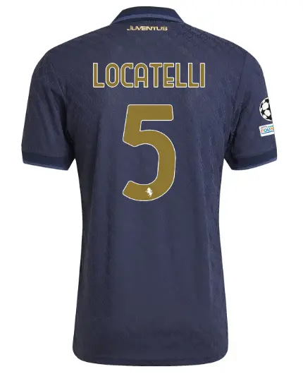 Juventus Trikots Shop – juventus drittes authentisches trikot 202425 – 5 – locatelli – champions league pack Trikots und mehr entdecken