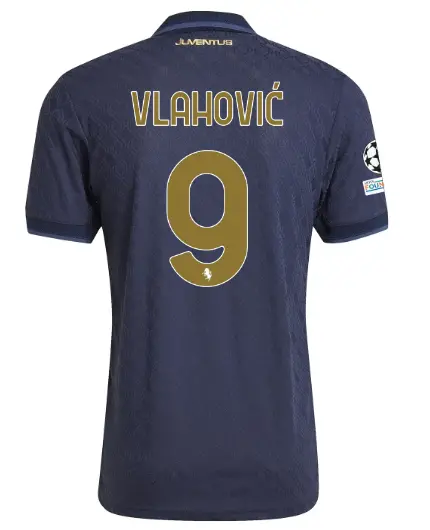 Juventus Trikots Shop – juventus drittes authentisches trikot 202425 – 9 – vlahoviĆ – champions league pack Trikots und mehr entdecken