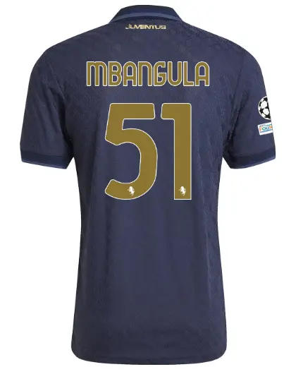 Juventus Trikots Shop – juventus drittes authentisches trikot 202425 – 51 – mbangula – champions-league-paket Trikots und mehr entdecken