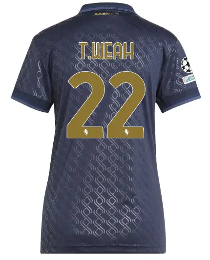 Juventus Trikots Shop – juventus drittes trikot 202425 – damen – 22 – t.weah – champions league pack Trikots und mehr entdecken