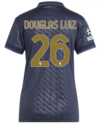 Juventus Trikots Shop – juventus drittes trikot 202425 – damen – 26 – douglas luiz – champions league pack Trikots und mehr entdecken