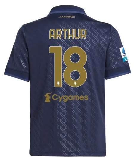 Juventus Trikots Shop – juventus drittes trikot 202425 – kinder – 18 – arthur – serie a pack Trikots und mehr entdecken