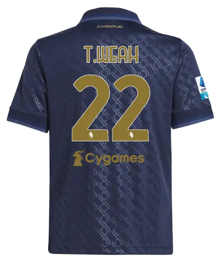 Juventus Trikots Shop – juventus drittes trikot 202425 – kinder – 22 – t.weah – serie a pack Trikots und mehr entdecken