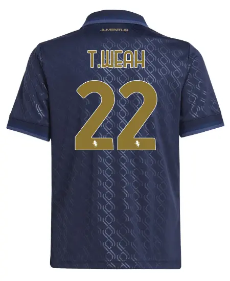 Juventus Trikots Shop – juventus drittes trikottchen 202425 – kinder – 22 – t.weah Trikots und mehr entdecken