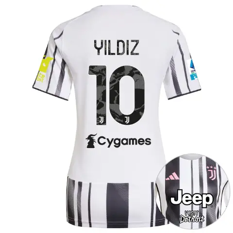 Juventus Trikots Shop – juventus heimtrikot 202526 – damen – serie a pack – 2526 – Ärmelsponsor whitebit – 10 – yildiz Trikots und mehr entdecken