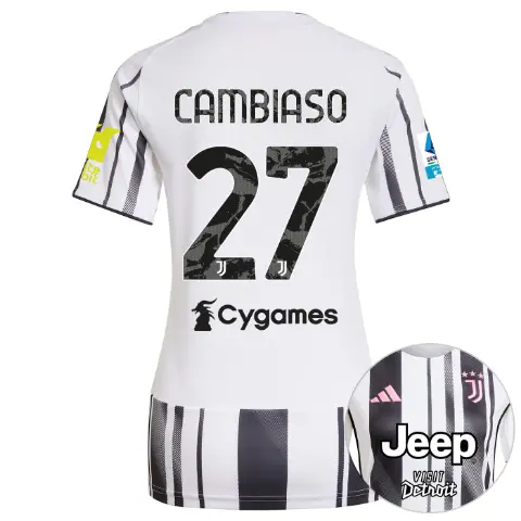 Juventus Trikots Shop – juventus heimtrikot 202526 – damen – serie a pack – 2526 – Ärmelsponsor whitebit – 27 – cambiaso Trikots und mehr entdecken