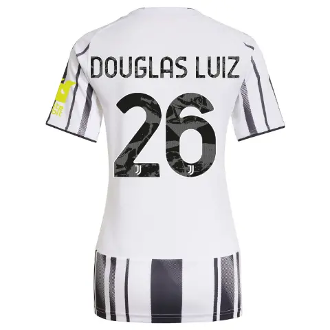 Juventus Trikots Shop – juventus heimtrikot 202526 – damen – Ärmelsponsor whitebit – 26 – douglas luiz Trikots und mehr entdecken