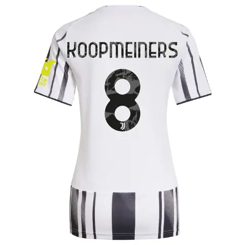 Juventus Trikots Shop – juventus heimtrikot 202526 – damen – Ärmelsponsor whitebit – 8 – koopmeiners Trikots und mehr entdecken