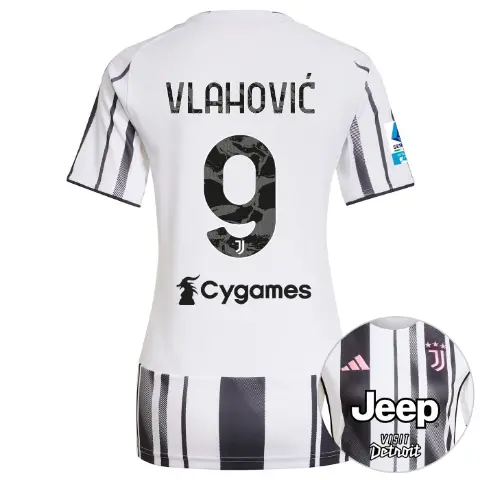 Juventus Trikots Shop – juventus heimtrikot 202526 – damen – serie a pack – 2526 – 9 – vlahoviĆ Trikots und mehr entdecken
